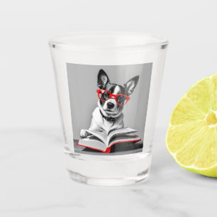 Verre A Shot Livre de lecture de chien