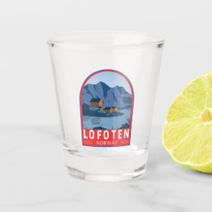 Verre A Shot Lofoten Norvège Travel Art Vintage