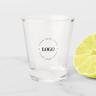 Verre A Shot Logo d'affaires circulaire personnalisé minimalist
