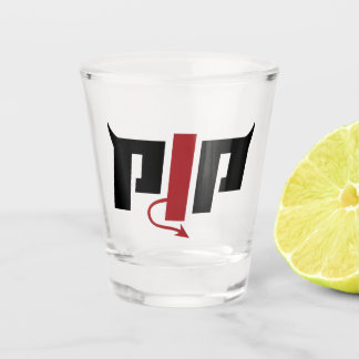 Verre A Shot Logo de la corne PJP - Produits dérivés de Pierce