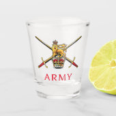 Verre A Shot Logo de l'armée britannique (Devant)