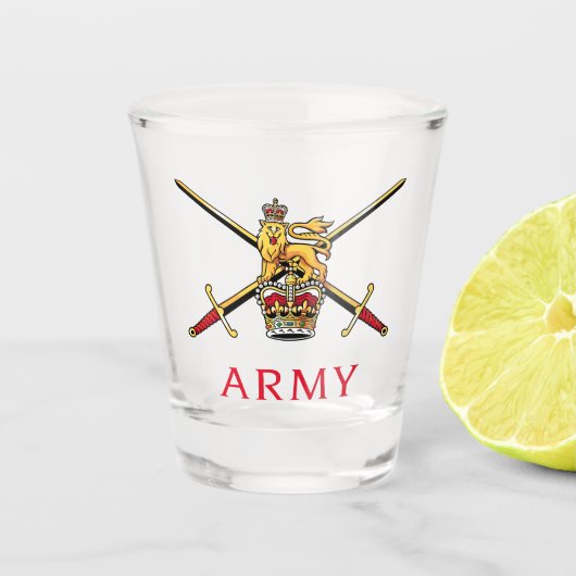 Verre A Shot Logo de l'armée britannique (Devant)