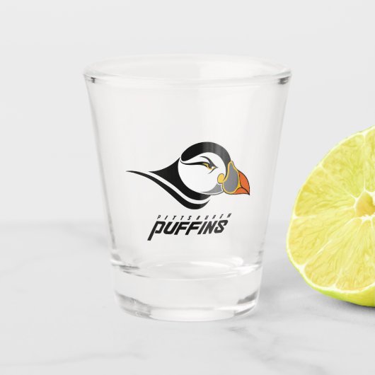 Verre A Shot Logo de Pittsburgh Puffins (Devant)