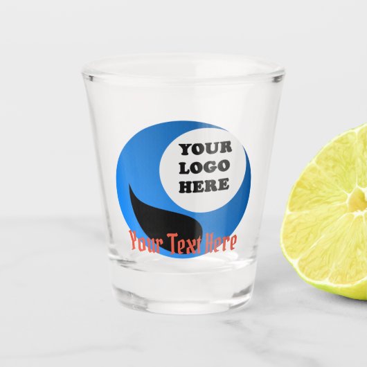 Verre A Shot Logo de société personnalisé (Devant)