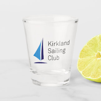 Verre A Shot Logo du club de voile de Kirkland