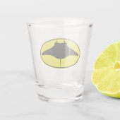 Verre A Shot Logo Manta Ray (Dos)