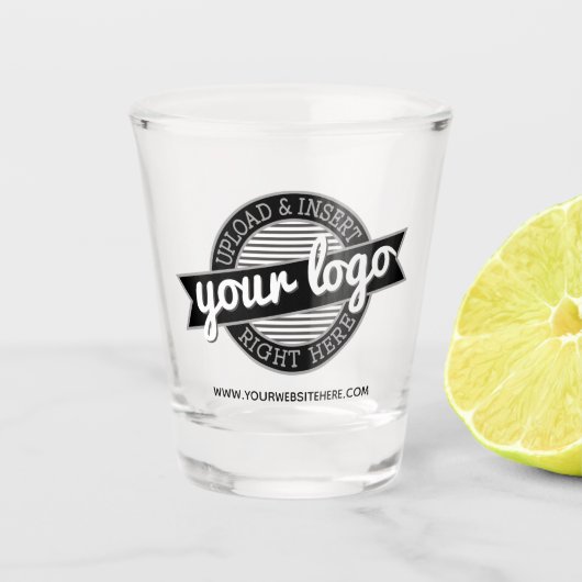 Verre A Shot Logo Office ou Business de base (Devant)