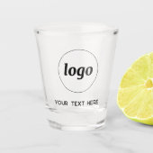 Verre A Shot Logo simple et commerce de texte (Devant)