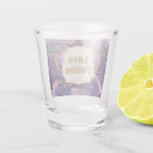 Verre A Shot Lotion violet art motif par Renee Lavoie (Dos)