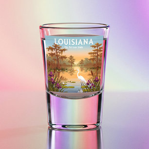 Verre A Shot Louisiane vintage