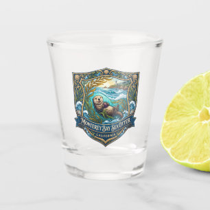 Verre A Shot Loutre de mer de la baie de Monterey États-Unis