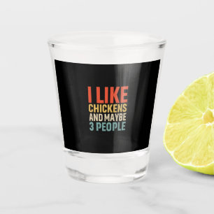 Verre A Shot Louvain de poulet J'Aime Les Poulets