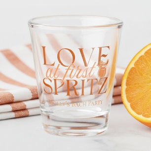 Verre A Shot Love at First Spritz Modern Orange Bachelorette