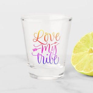 Verre A Shot Love My Tribe Bachelorette Party Shot Glass