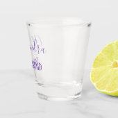 Verre A Shot Lovely Lavender Bridesmaid Keepsaké (Droite)
