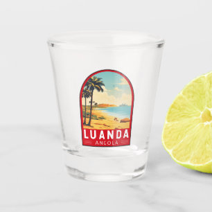 Verre A Shot Luanda Angola Travel Art Vintage