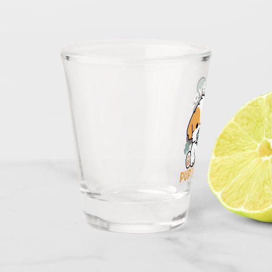 Verre A Shot Lucky Pup with Clover - St. Patrick's Day Cadeau (Gauche)
