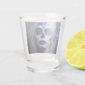 Verre A Shot Lune de saphir Calavera – Céleste Bleu (Dos)
