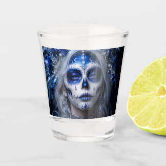 Verre A Shot Lune de saphir Calavera – Céleste Bleu