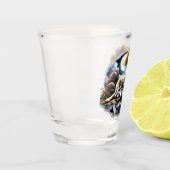 Verre A Shot Lune Sérénité Un Loup Slumpteur (Gauche)