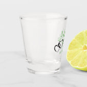 Verre A Shot Lunettes de mariage avec nom de mariée et de chamb (Gauche)