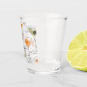 Verre A Shot Lunettes de Martini rétro aux olives | Tons neutre (Droite)
