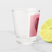 Verre A Shot Lunettes de parties scintillant rose. (Gauche)