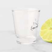 Verre A Shot Luxembourg Drapeau Coeur, Luxembourg (Gauche)