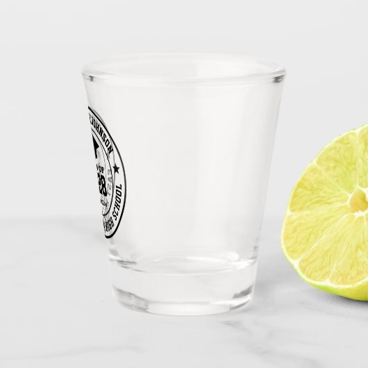 Verre A Shot Lycée Diplômé Collège Classe de fin d'études (Droite)