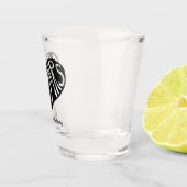 Verre A Shot M. et Mme Black Heart Shape Mariage (Droite)