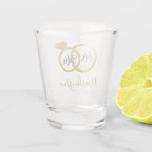 Verre A Shot M. et Mme Personalize (Dos)