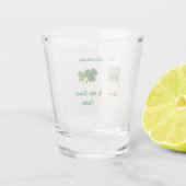 Verre A Shot M. Leprechaun dans le collier sur un (Dos)