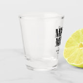 Verre A Shot M. & Mme Lunettes de bain personnalisées pour mari (Gauche)