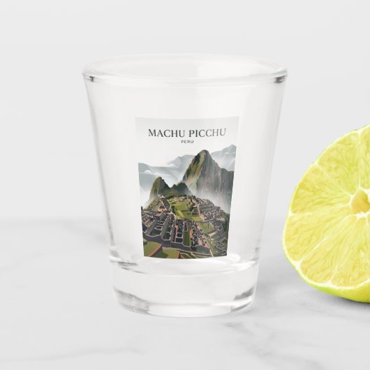 Verre A Shot Machu Picchu Pérou (Devant)