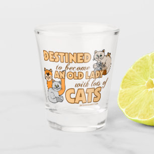 Verre A Shot Madame With Lots de dire de chats