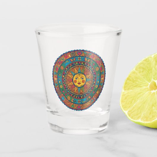 Verre A Shot Magnet Sun mexicain (Devant)