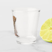 Verre A Shot Magnifique Cheetah Belle photo de chat (Droite)