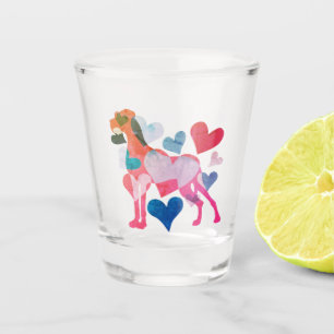 Verre A Shot Magnifique Great Dane au cœur