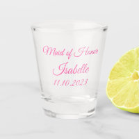 Maid of Honor Rose Nom personnalisé Cadeaux Mariag