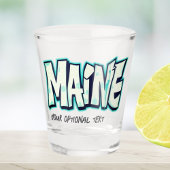 Verre A Shot Maine State of USA Nouvelle-Angleterre Graffiti Ba