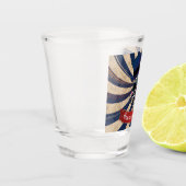 Verre A Shot Maître de cirque à crâne de sucre Grunge Circus (Gauche)