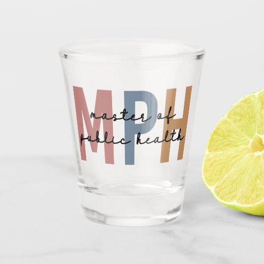 Verre A Shot Maîtrise en santé publique du MPH (Devant)