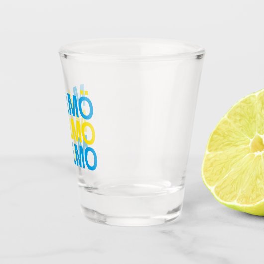Verre A Shot MALMO Swedish Flag (Droite)