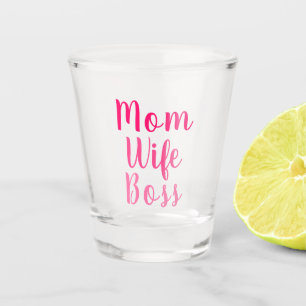 Verre A Shot Maman femme patron dégradé rose