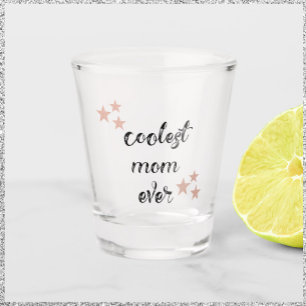 Verre A Shot Maman la plus froide noire et rose