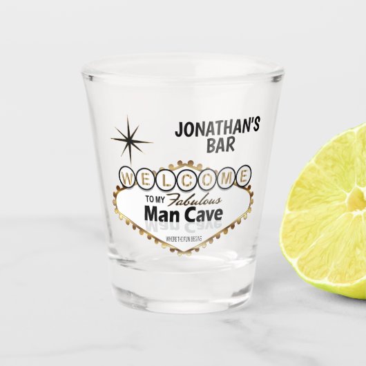 Verre A Shot Man Cave - Style Vegas (Devant)