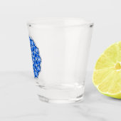 Verre A Shot Mandala en bleu (Droite)