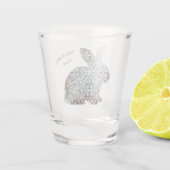 Verre A Shot Mandala Rabbit Chocolat et Blues Shot Glass (Dos)
