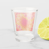 Verre A Shot Mandala superposé orange rose jaune (Dos)