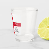 Verre A Shot Manger boire et être anglais St George's Cross Dra (Droite)
